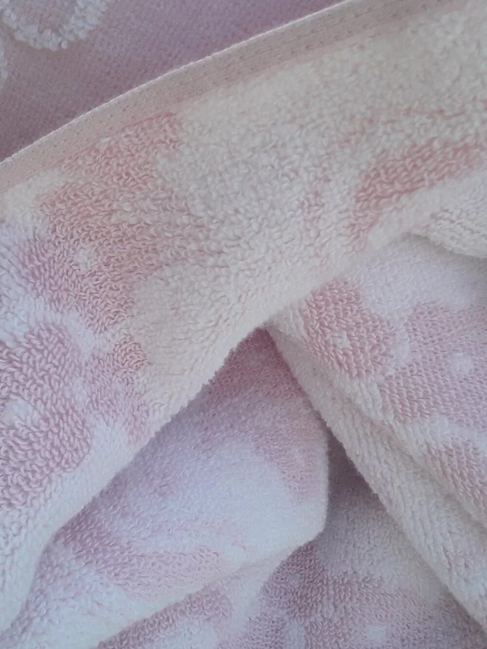 Kassafina BATH TOWEL 4 PC SET pink floral bow terry cotton towels new